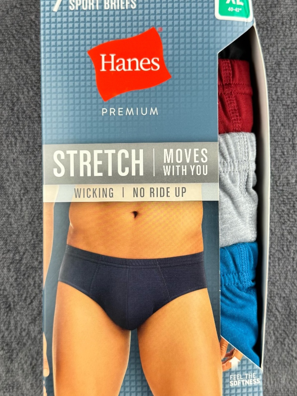 Men's Hanes Premium stretch bikini briefs - 6 pairs